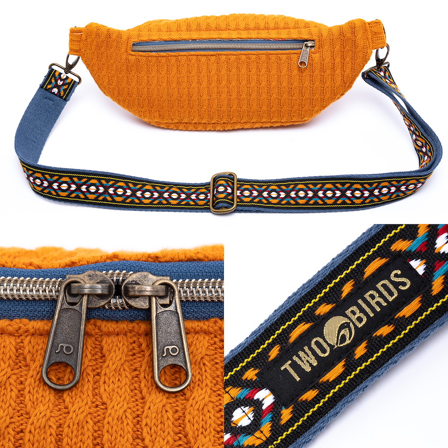 Crossbody Bag Strick Orange - Bild 2