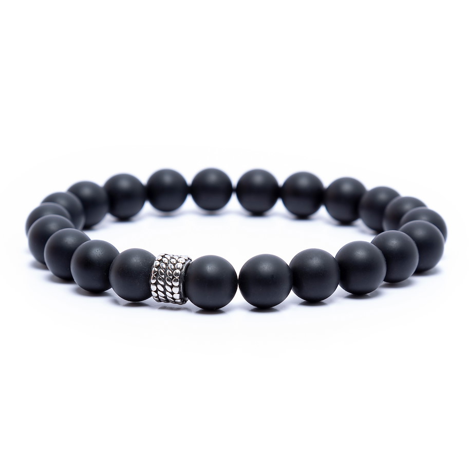 Armband Ballz - Onyx Edelstahl - Bild 1