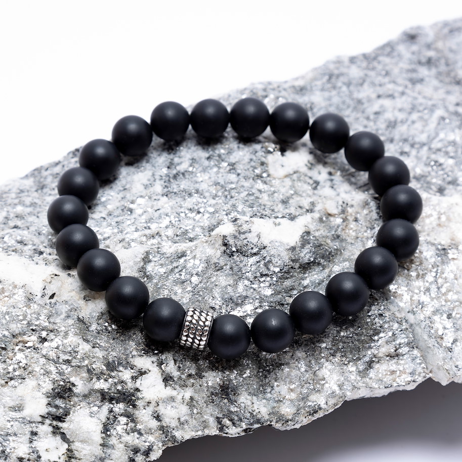 Armband Ballz - Onyx Edelstahl - Bild 2