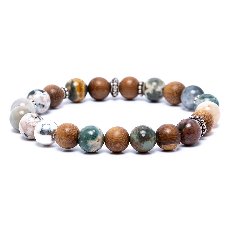 Armband Ballz - Riolith Wallnuss Silber - Bild 1