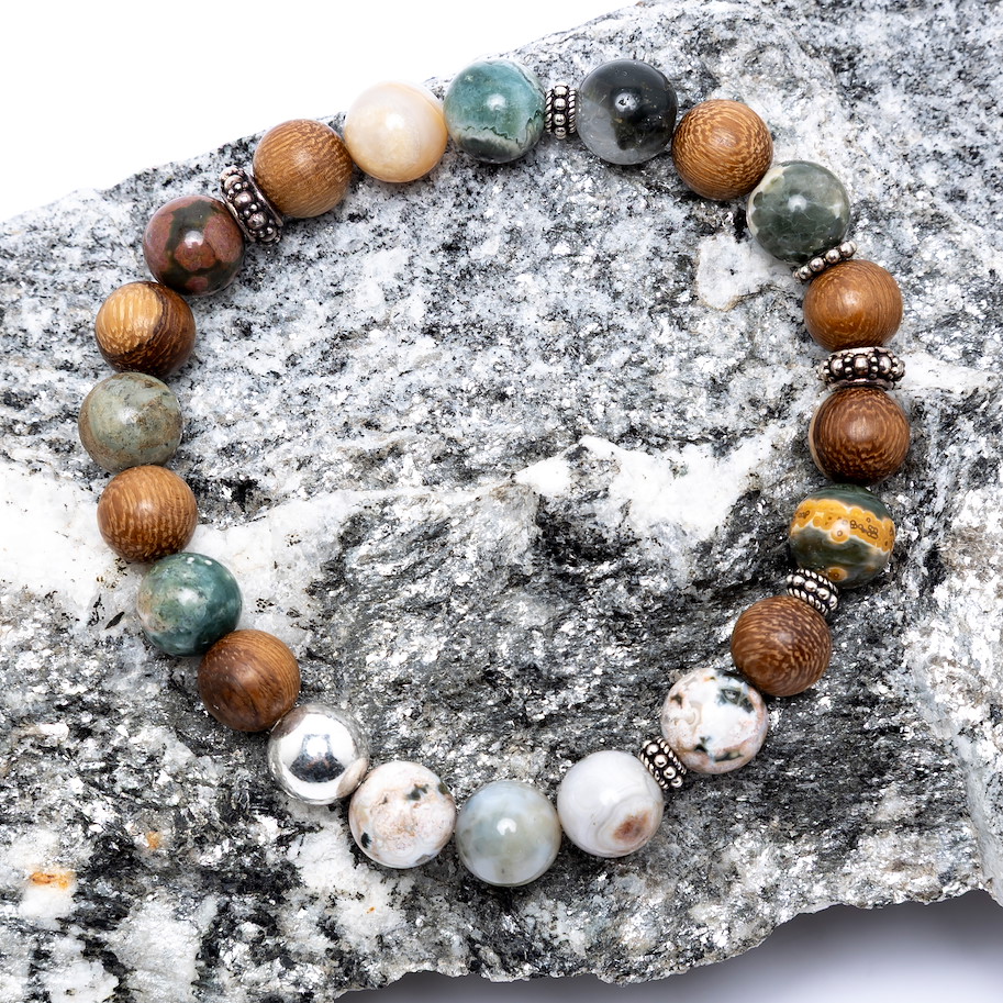 Armband Ballz - Riolith Wallnuss Silber - Bild 2