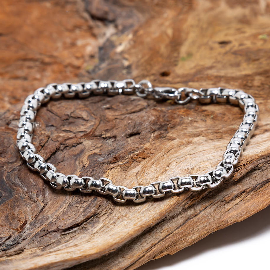 Armband Edelstahl - Box 5 mm - Bild 3
