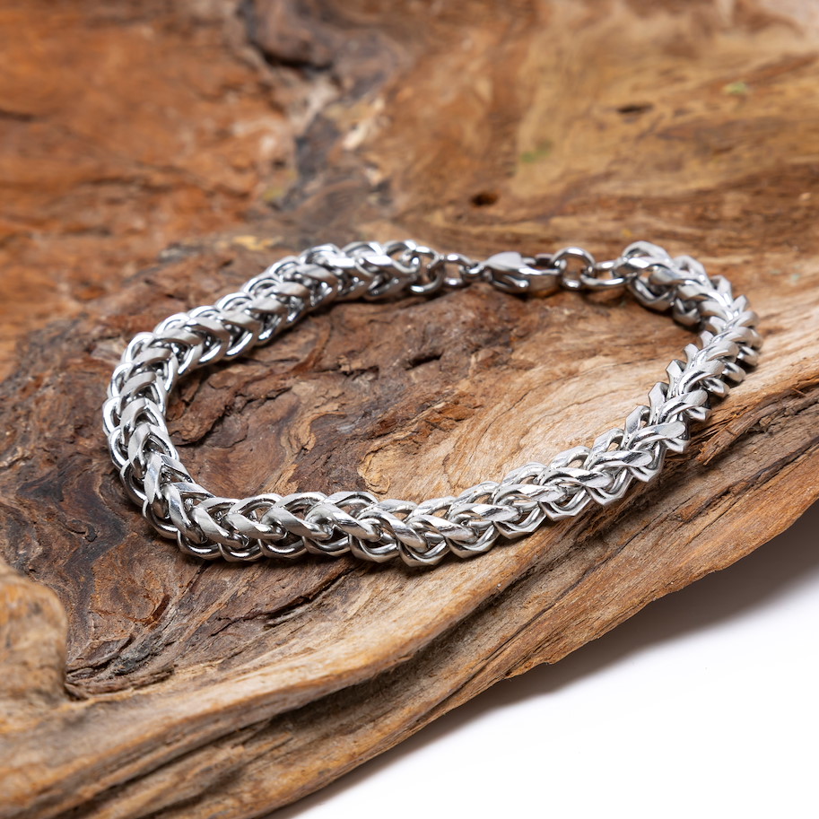 Armband Edelstahl - Qubic 6 mm