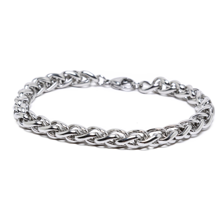 Armband Edelstahl - Snake 8 mm