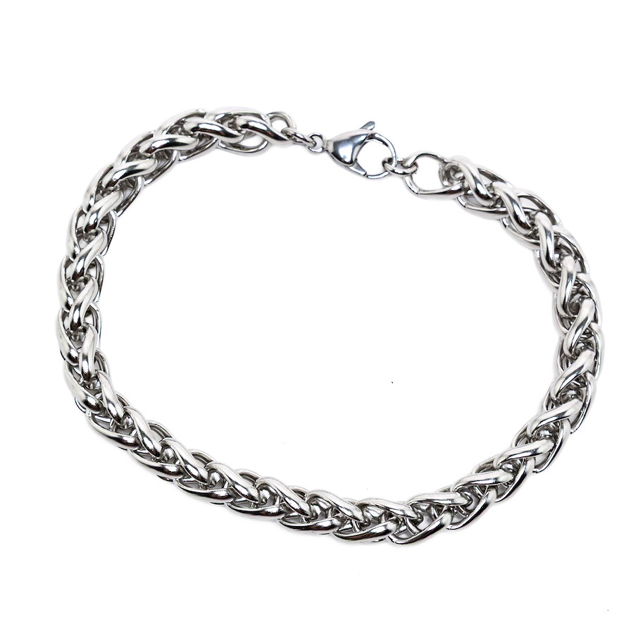 Armband Edelstahl - Snake 8 mm