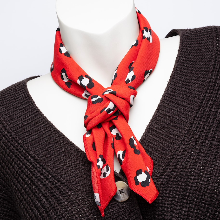 Foulard Sophie - Leo in Red