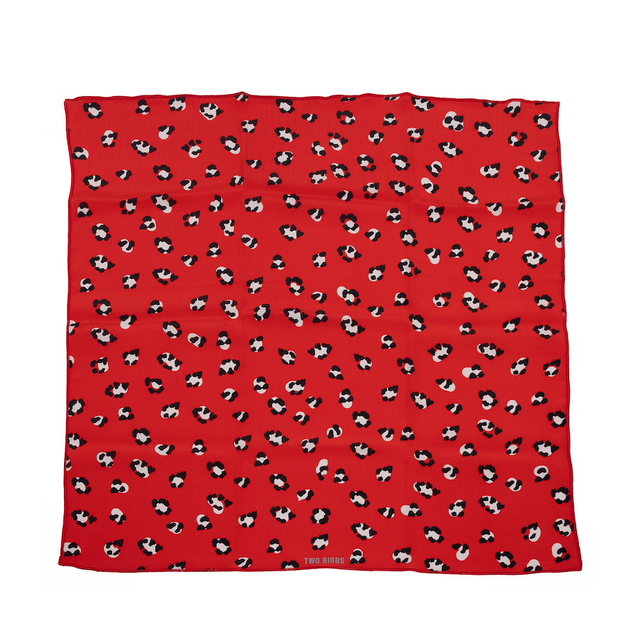 Foulard Sophie - Leo in Red