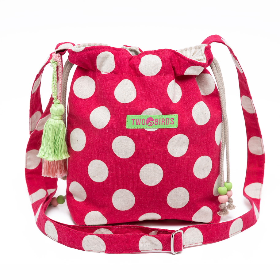 Umhängetasche Lilly - Polka Dots Rot