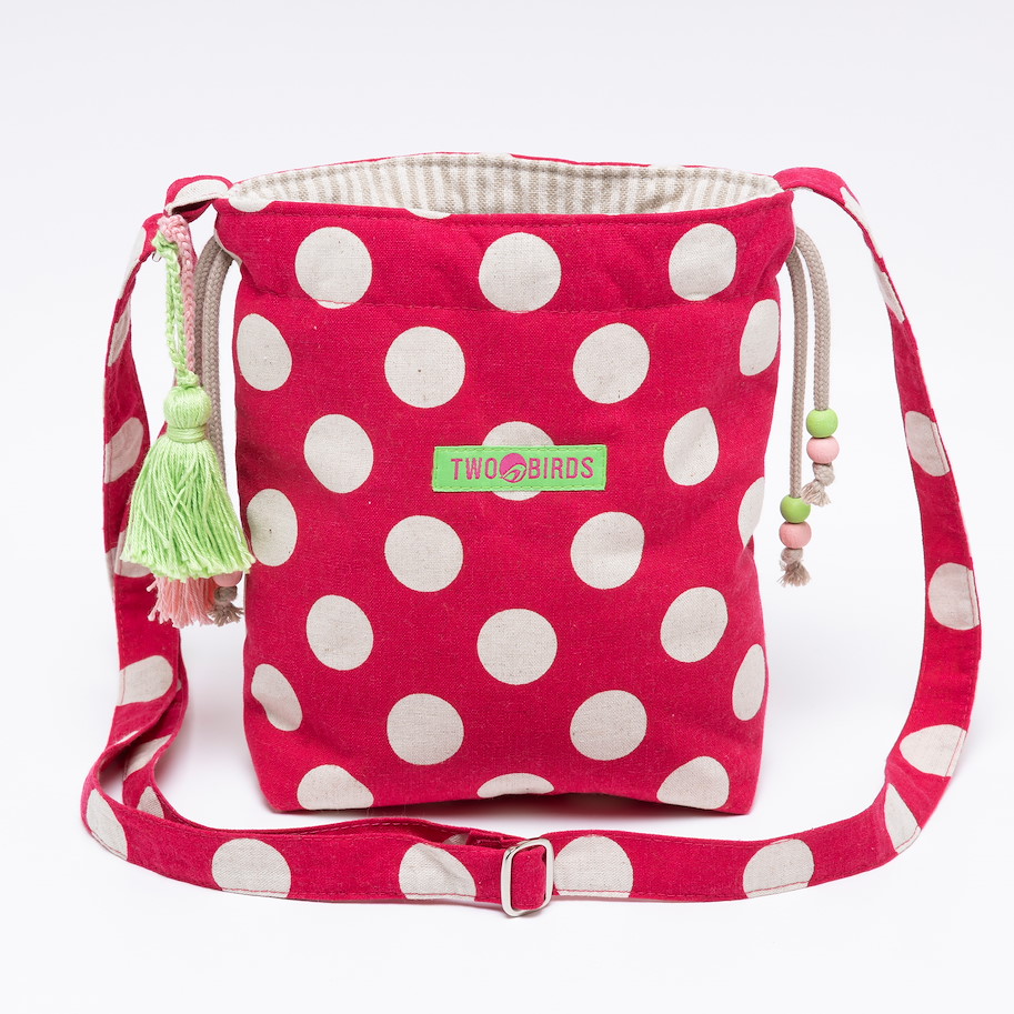 Umhängetasche Lilly - Polka Dots Rot