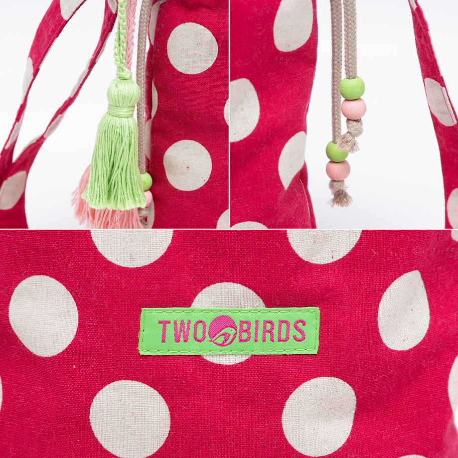 Umhängetasche Lilly - Polka Dots Rot