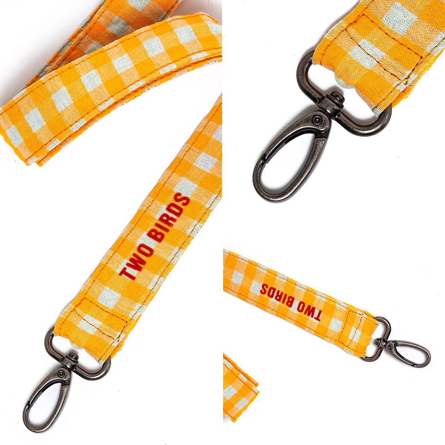 Lanyard Karo Neon Orange