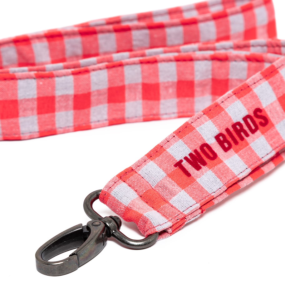 Lanyard Karo Neon Pink