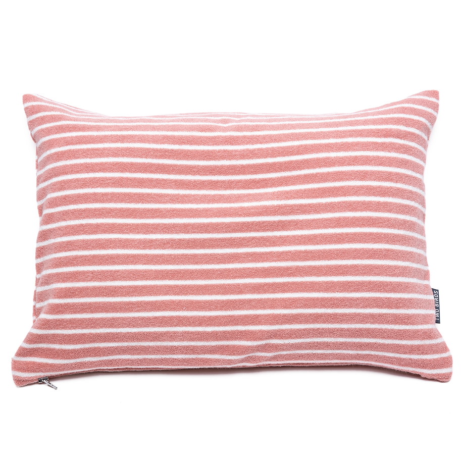 Kissen Siesta - Streifen Coral Weiss