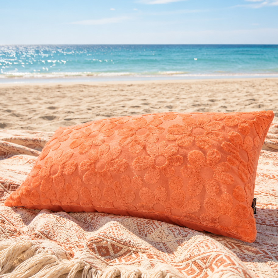 Kissen Siesta - Blumen Orange