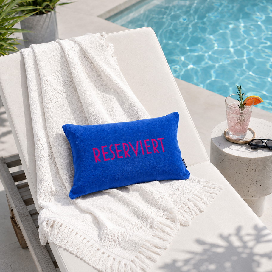 Kissen Siesta - Reserviert Royal Pink