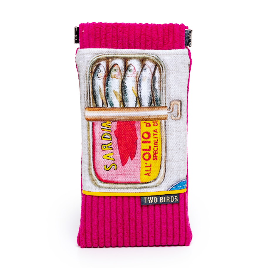 Brillenetui Cord Pink