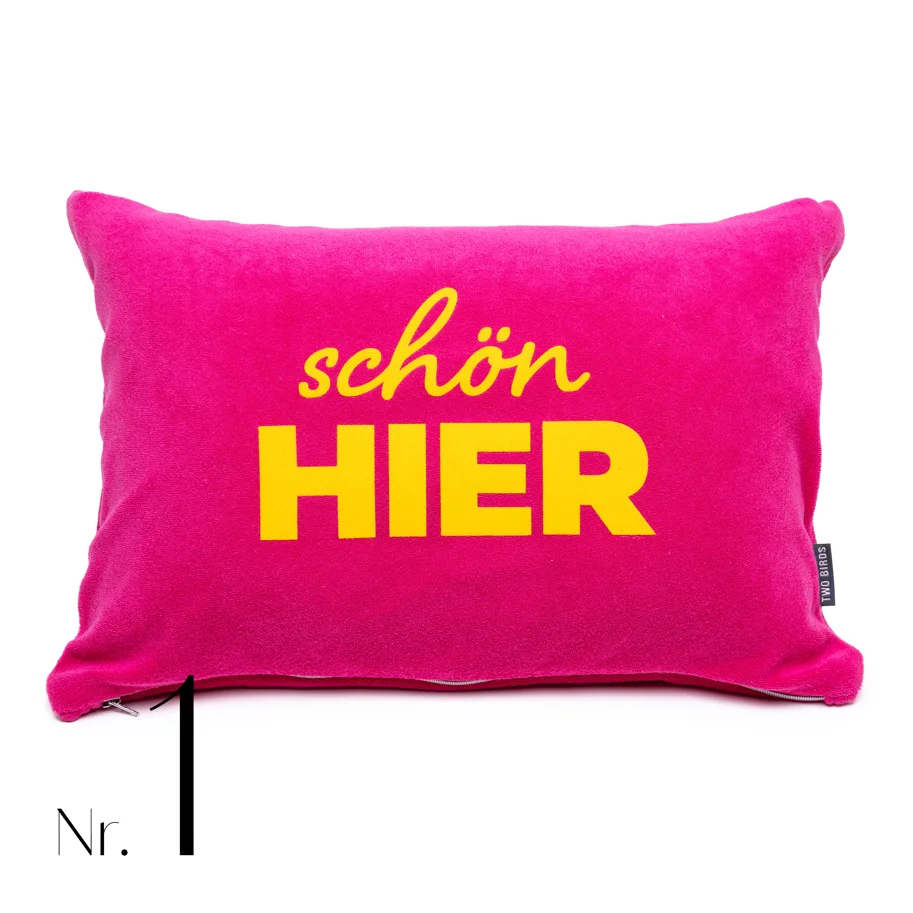 Kissen Siesta mit Spruch